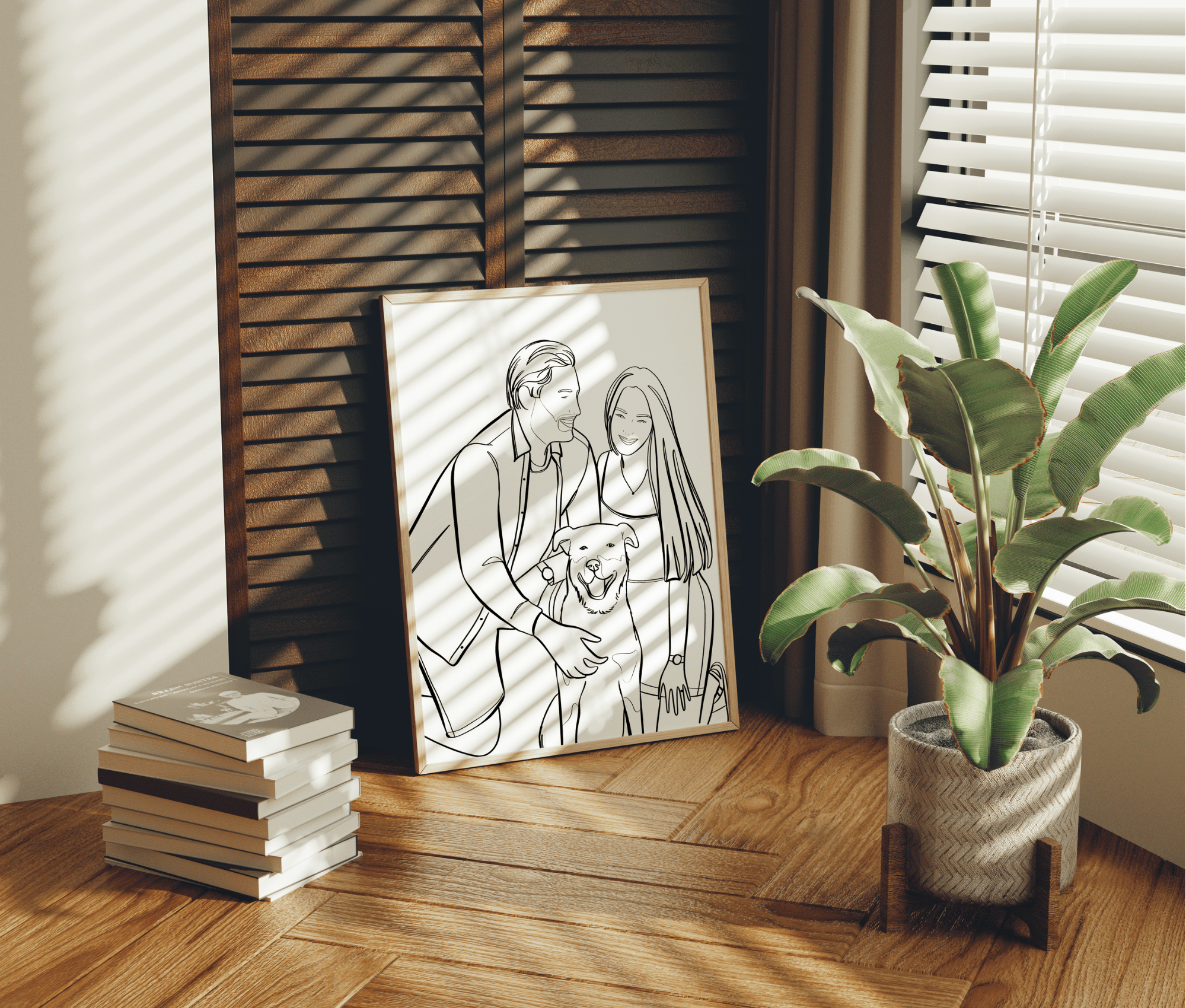 Custom Line Artwork - Black & White