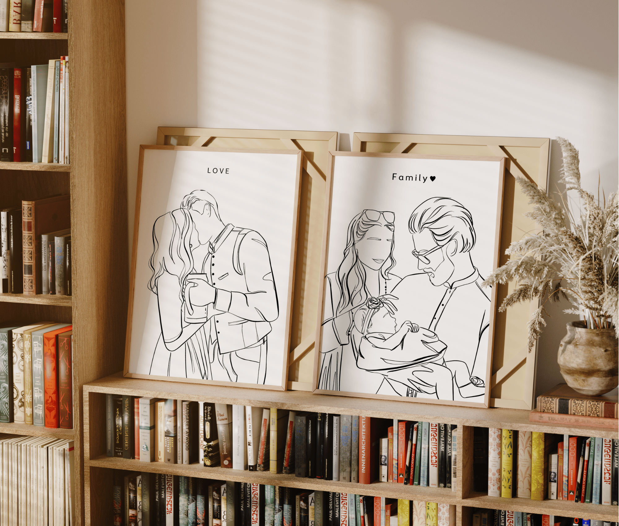Custom Line Artwork - Black & White
