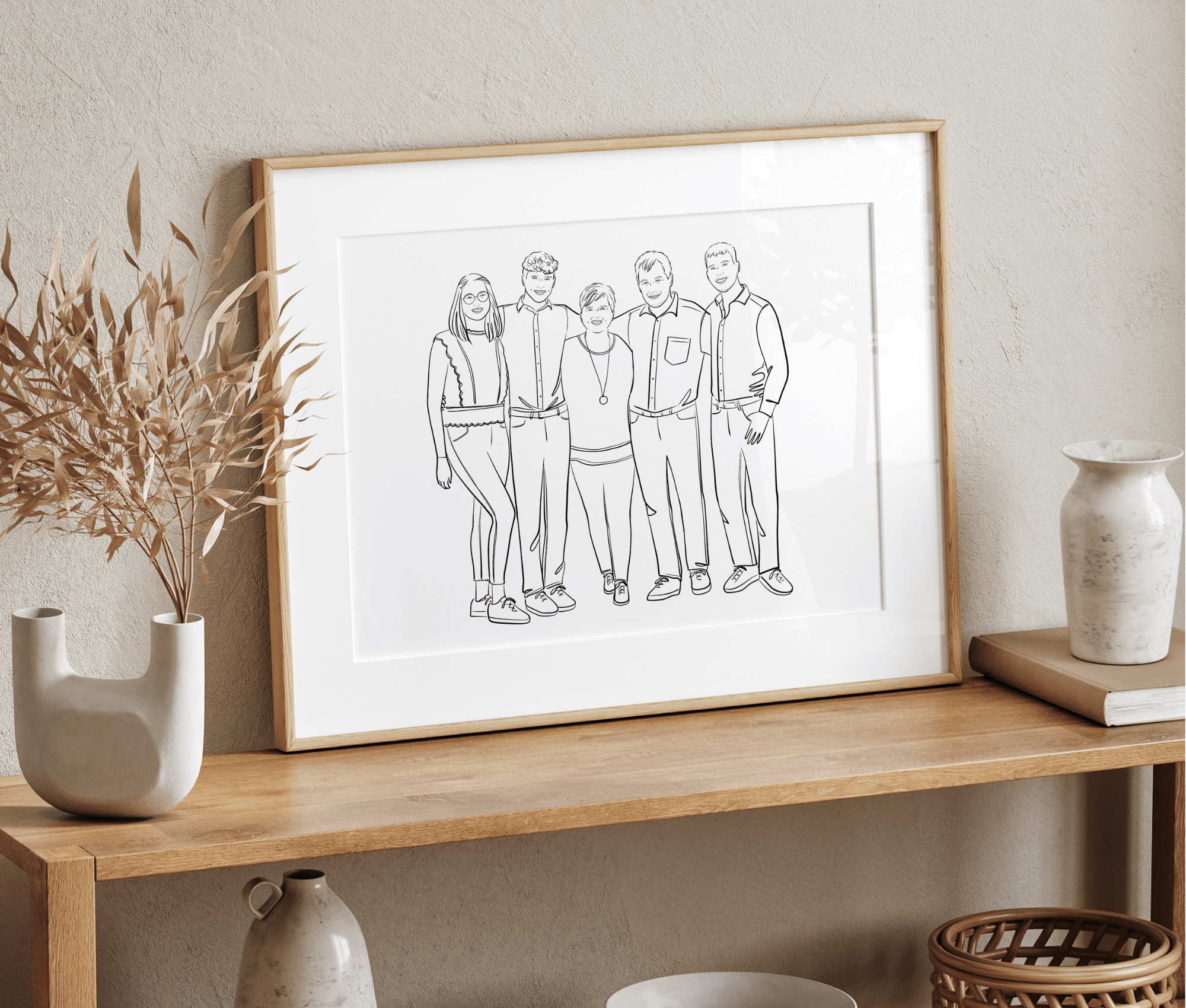 Custom Line Artwork - Black & White