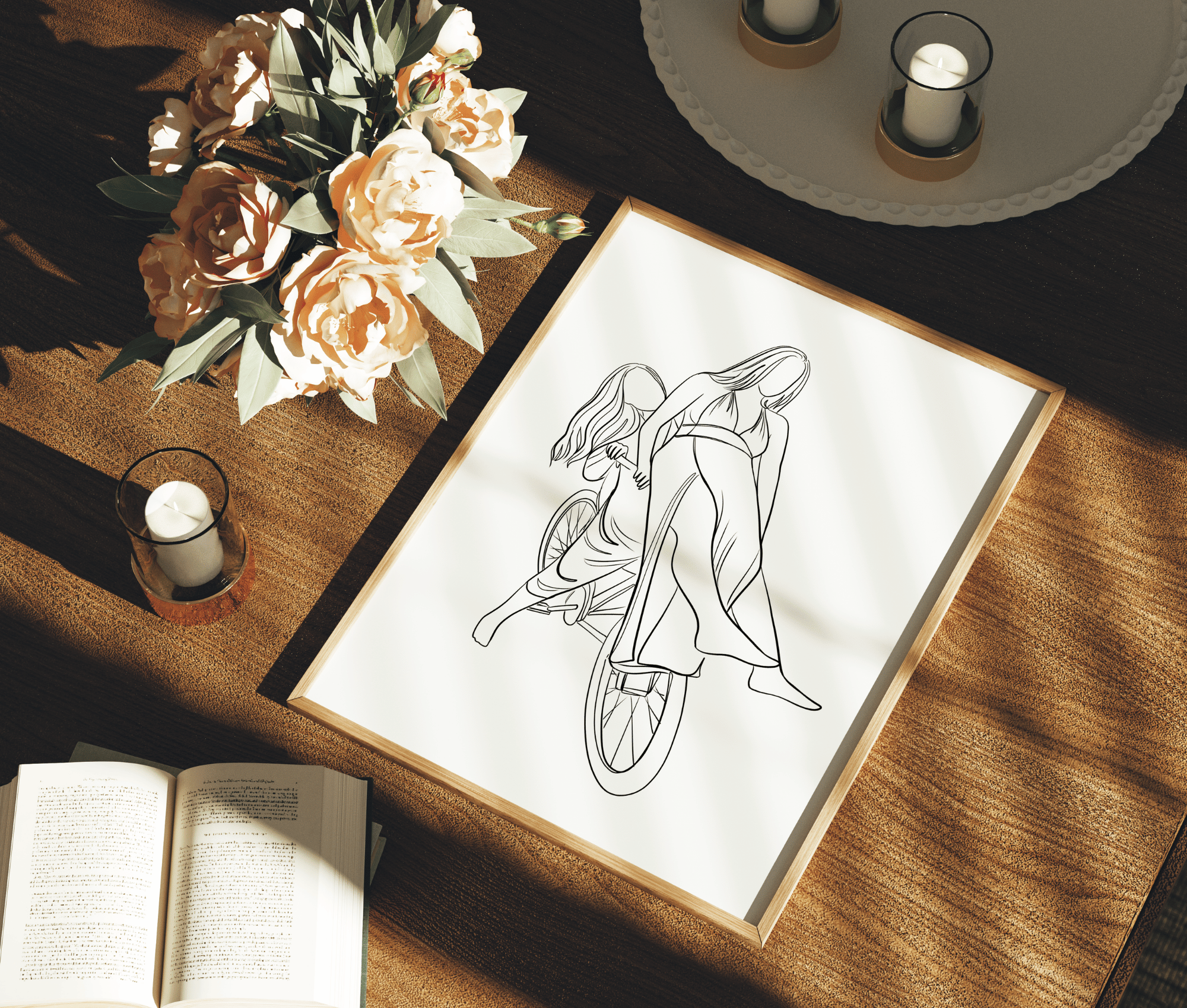 Custom Line Artwork - Black & White