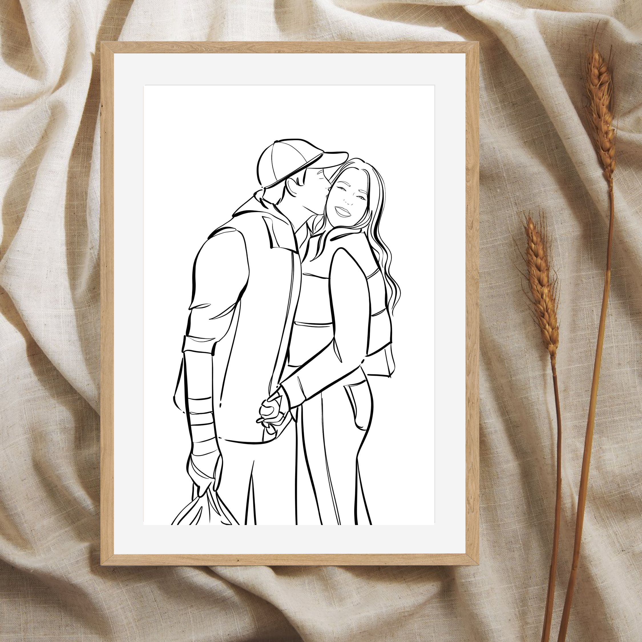 Custom Line Artwork - Black & White