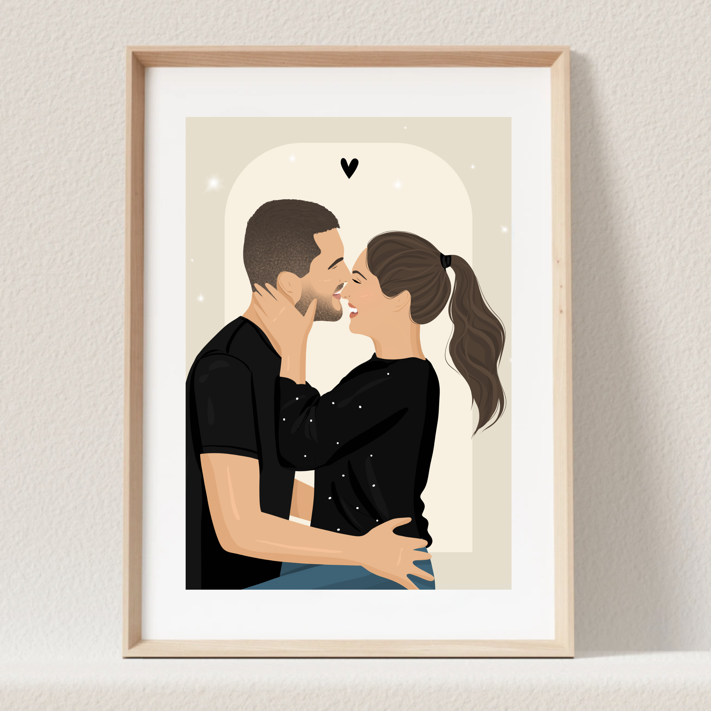 Custom Flat Portrait with Subtle Background